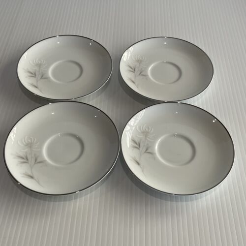 4 Replacement Noritake 6322 Rowena Saucers 11.5cm - Picture 1 of 5