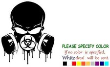 DRIP BIOHAZARD SKULL RESPIRATOR Vinyl Decal Sticker Car Truck Various sizes