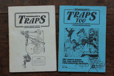 Grimtooth's Traps and Grimtooth's Traps Too RPG Flying Buffalo 8501 8502 1981