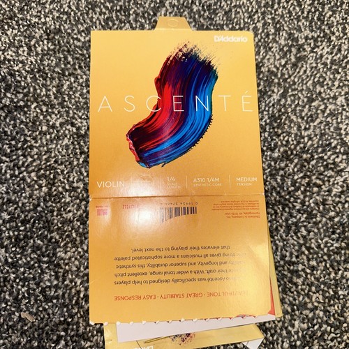 Corde Per Violino D'Addario Ascenté - Set 4/4 Con Tensione Media, Suono Caldo E Stabilità Di Intonazione - Foto 5