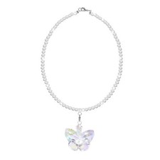 Crystal Glass Butterfly Car Mirror Decor Hanging, Automotive Rear View Mirror