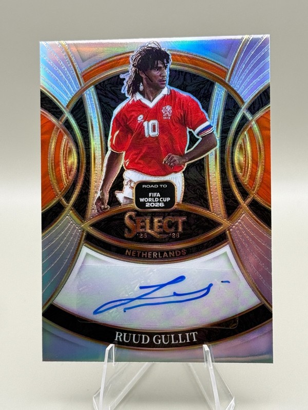 2025-26 Select FIFA RTWC - Ruud Gullit Signatures Silver Prizm