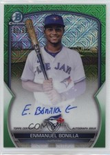 2023 Bowman Chrome Green Refractor 88/99 Enmanuel Bonilla #BCMA-EB Auto 18c3