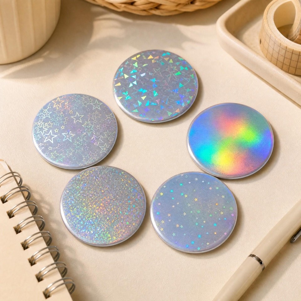 Scratch Add Round 100 Pieces 58 Mm Round PET Guarding Film Thin Circular Sticker Scratch ...