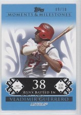 2008 Topps Moments & Milestones Blue 9/10 Vladimir Guerrero #135 HOF 0c3