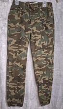 Levis Camouflage Joggers Pants Boys Size 10 Elastic Drawstring Cuffs Cotton
