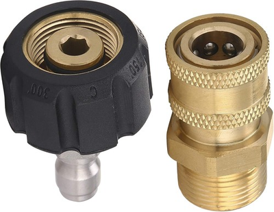 #ad #ad Professional M22 to 1 4#x27;#x27; Quick Connect Pressure Washer Coupler Set 3 Pieces $18.99