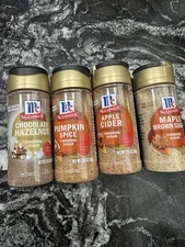 mccormick finishing sugar Apple cider, Pumpkin Spice, Choco Hazlen, Maple Brown