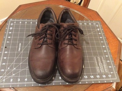 Dockers Comfort Zone Men s Size 10.5W Brown Leather Lace Up Oxford Shoes