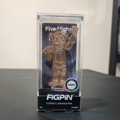 RARE Figpin EXCLUSIVE Freddy Fazbear GOLD #1617 Five Night at Freddy's NEW