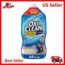 OxiClean Large Carpet Cleaner Liquid Solution – 64 Fl Oz for Steam Machines