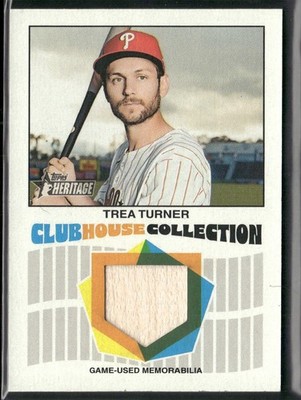2026 Topps Heritage Clubhouse Collection Relics Trea Turner #CCR-TT (MEM) (732)