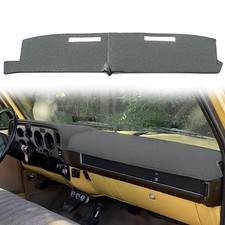 Yiz Dash Cover Mat for 81-91 Chevy C/K/R/V Suburban Blazer GMC Jimmy - Dark Gray