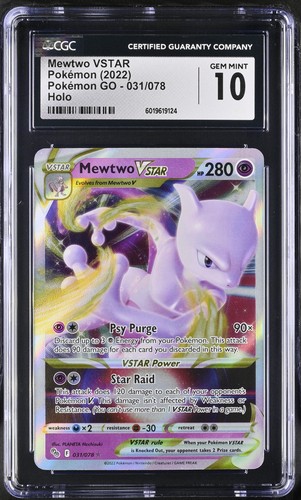 Mewtwo VSTAR graded CGC 10 for sale on eBay