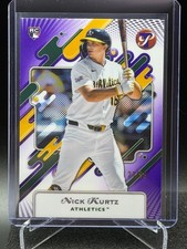 Nick Kurtz 2025 Topps Pristine Purple Refractor Rookie #21/99 (RC) - Athletics