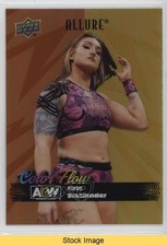 2024 Upper Deck Allure AEW Color Flow Orange Yellow Kris Statlander READ d9r