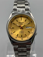 Seiko 5 Automatic Golden Railway Time 7S26-02C0 Vintage Men's Watch