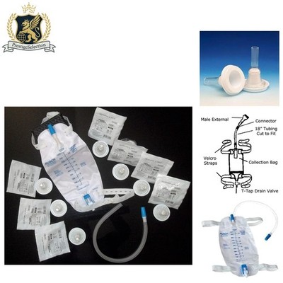 One-Week Catheter Kit: 7 Breathable Catheters + Adjustable Leg Bag for Easy Use