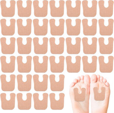 36 Pcs U-Shaped Callus Cushions Soft Corn Pads for Foot Bottom Metatarsal Pads