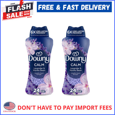 (2 Pack) Downy Scent Beads In-Wash Scent Booster Lavender Vanilla 24oz Fresh