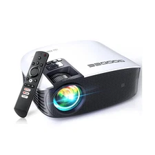 GooDee Smart 4K Projector with 5G WIFI and Bluetooth, Netflix/Amazn Prime Vid...