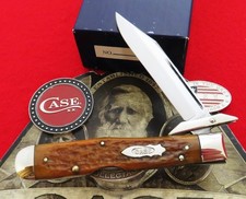 Case Classic Cheetah Knife 1996 Salesman Sample Bradford Brown MIB & Letter! NR