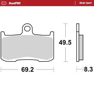 MOTORRAD MASTER 406005 ROADPRO SINTER SPORT FÜR SUZUKI GSX-S 750 2022