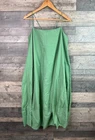 Free People Struttin' Midi Dress Size Large Green Flare Boho Casual Pockets