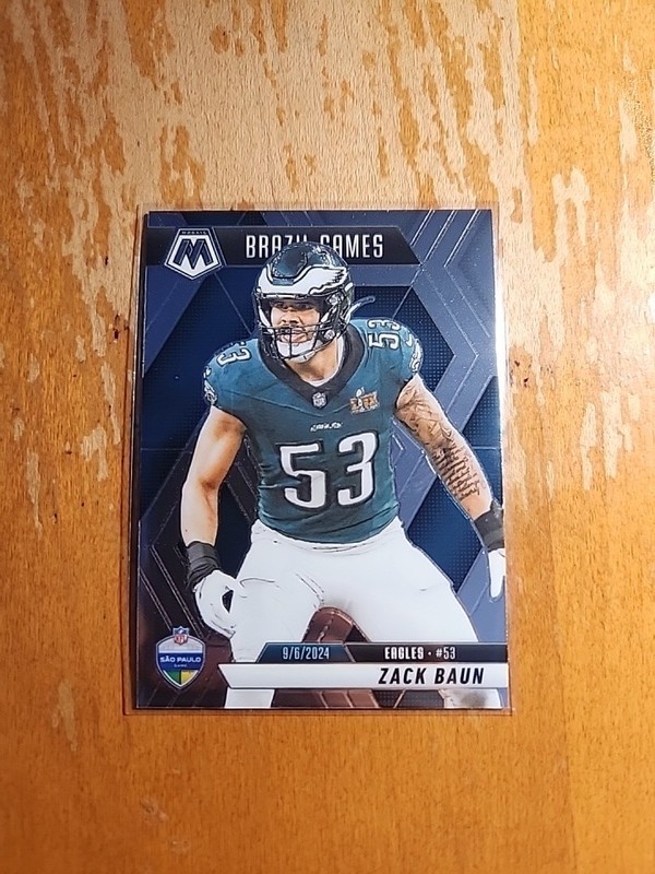 Football Card Single Zack Baun 2025 Panini Mosaic Brazil Games NM NFL C573