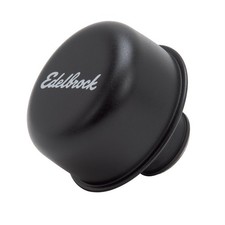 Edelbrock 4403 Oil Breather Cap Steel Black Push-in