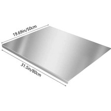 304 Stainless Steel Chopping Board Folded Edge Worktop Saver Counter Protector