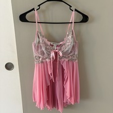 Vintage The Escant  Collection Babydoll Chemise in Pink Size Women  s Medium