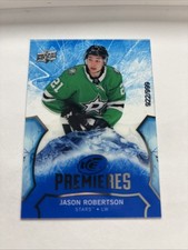 20-21 Upper Deck Ice Ice Premieres Rookie Card Jason Robertson 922/999. rookie card picture