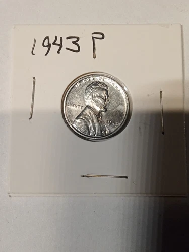 1943 Steel Penny one P,  in extra fine condition