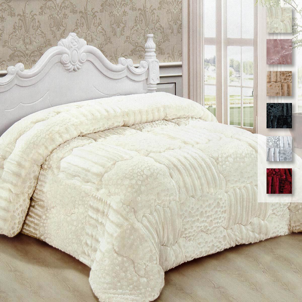 Trapunta Piumone invernale Elegant in ecopelliccia per letto