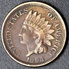 1864 CN Indian Head Penny Philadelphia 1C - COINGIANTS -
