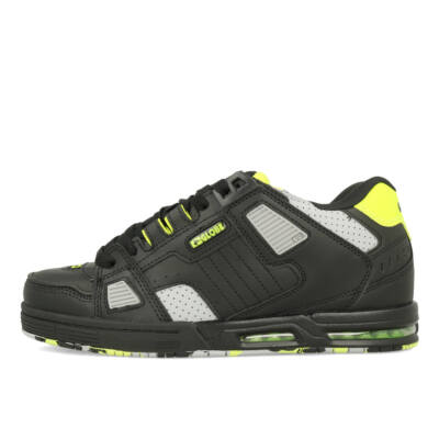 Globe Sabre Herren Black Lime Skate Sneaker schwarz
