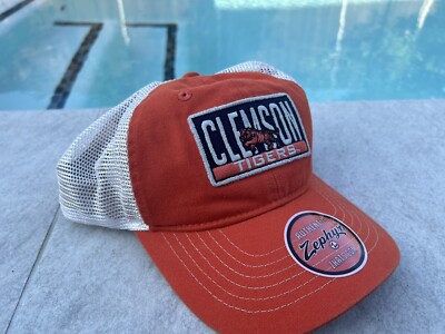 Visiera Clemson Tigers Arancione NCAA - Cappellino Regolabile Top Of The World Per Golf E Sport