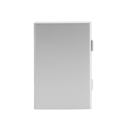 Silver Aluminum Memory Card Storage Case Box Holder For 24 TF Micro SD Cards