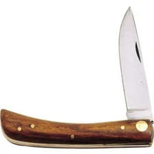 Rite Edge Sodbuster Folding Work Knife Wood Handle 4.25" Closed Stainless Blade