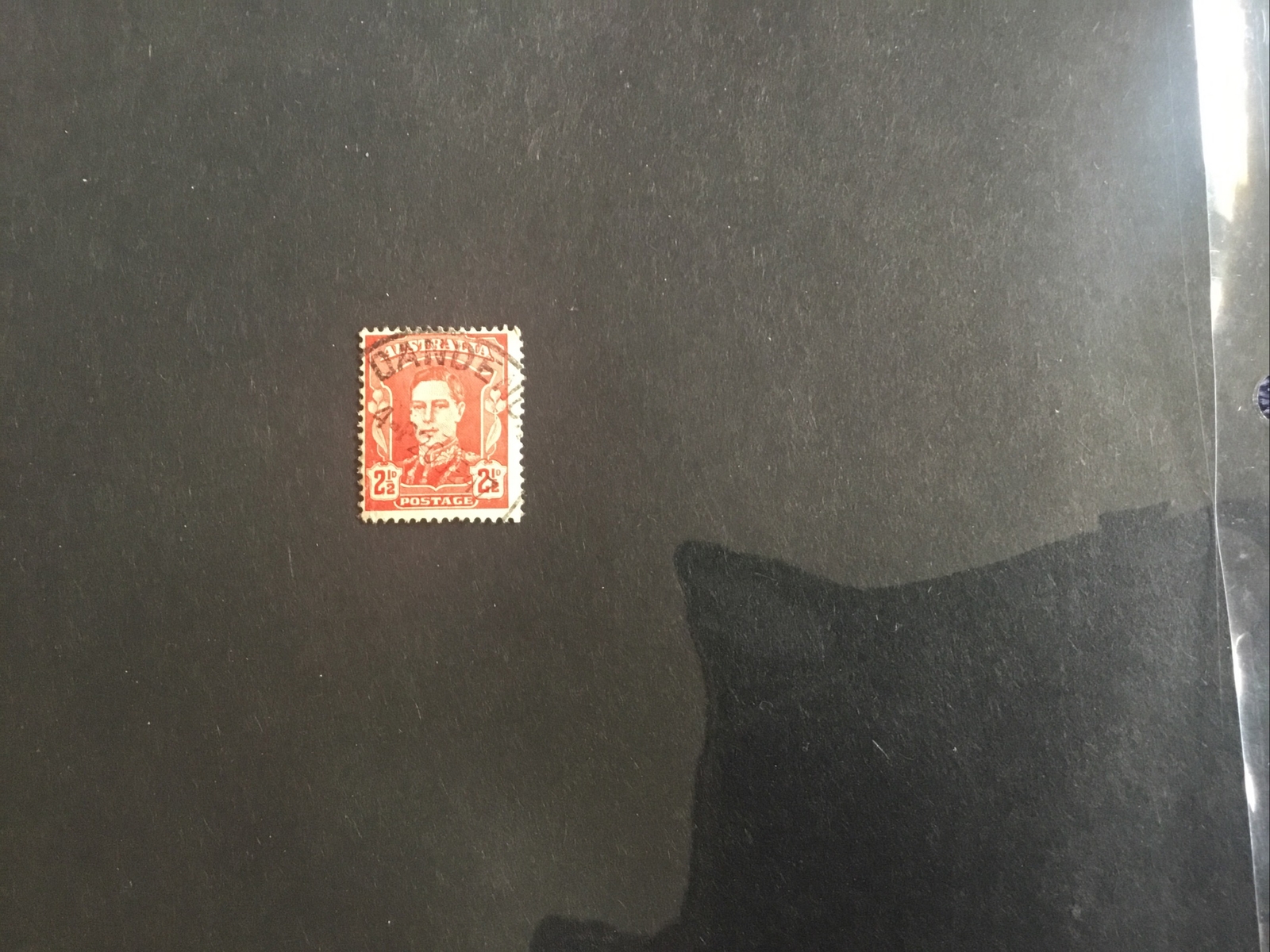 Australian Stamp Rare Australia King VI 21/2 Stamp Dandenong