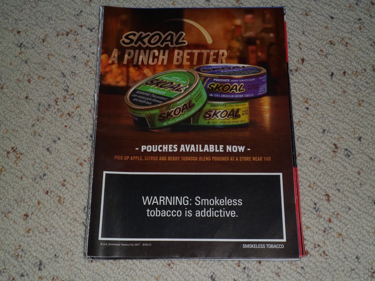 2017 SKOAL SMOKELESS TOBACCO #4 AD / ARTICLE