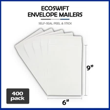 400 6x9 "EcoSwift" Brand Self-Seal Catalog Mailing Shipping Kraft Paper Envelope
