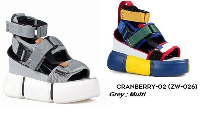 multicolor platform sandals