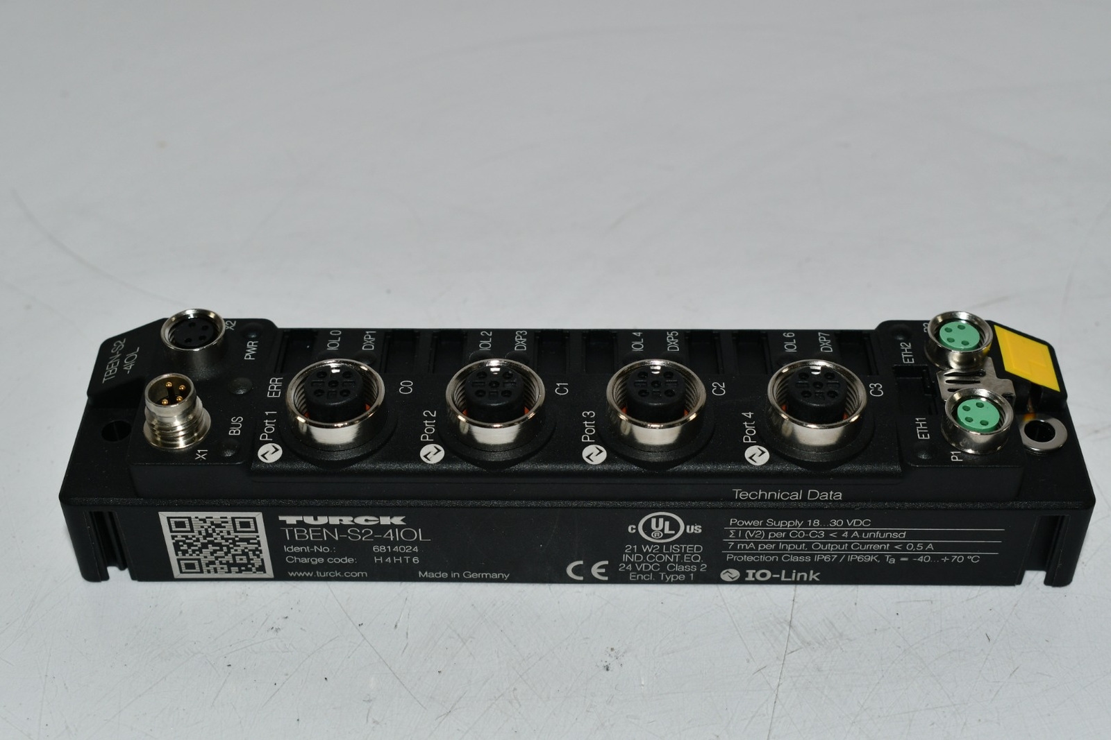 NEW Turck TBEN-S2-4IOL Sensor Junction Box, 4 x M8 Port, Profinet, Ethernet/IP,