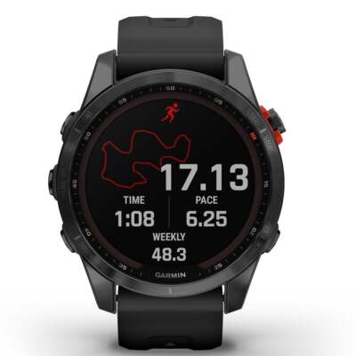 Garmin FENIX 7S SOLAR Smartwatch Silicone Nero TOUSCHSCREEN 42mm