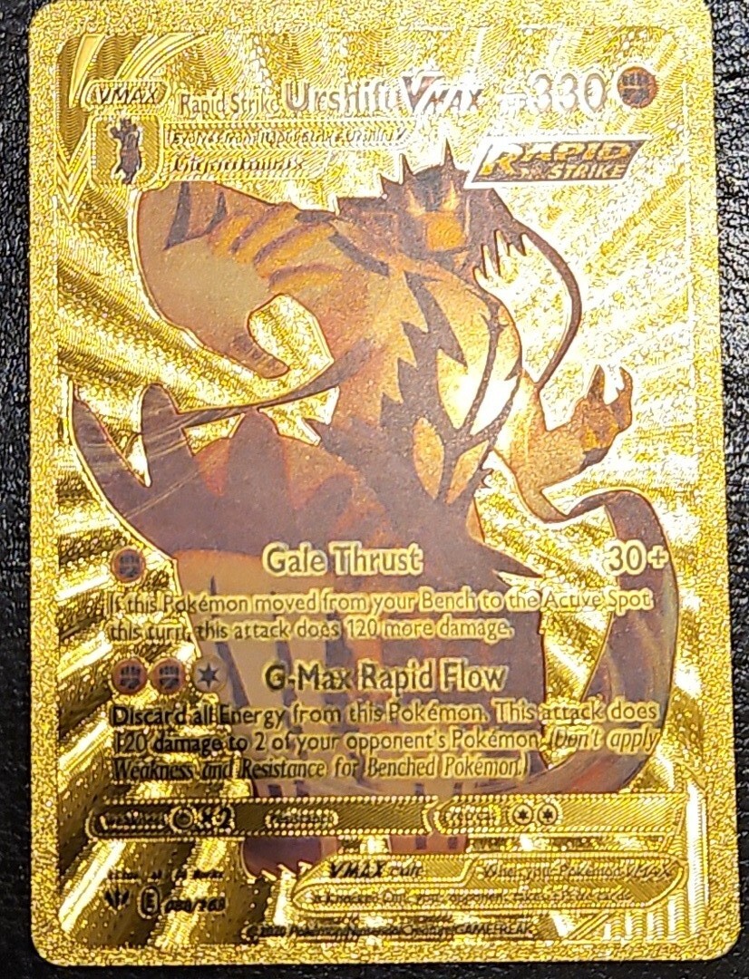 Unown High Quality Gold Foiled Pokemon Fan Art Card