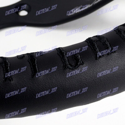 330mm Custom Vertx Leather Deep Dish Embroidery Steering Wheel Black Stitches