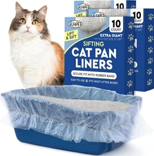 Alfapet Original Sifting Cat Litter Box Liners - Extra Giant 30 Count - Tear-Res