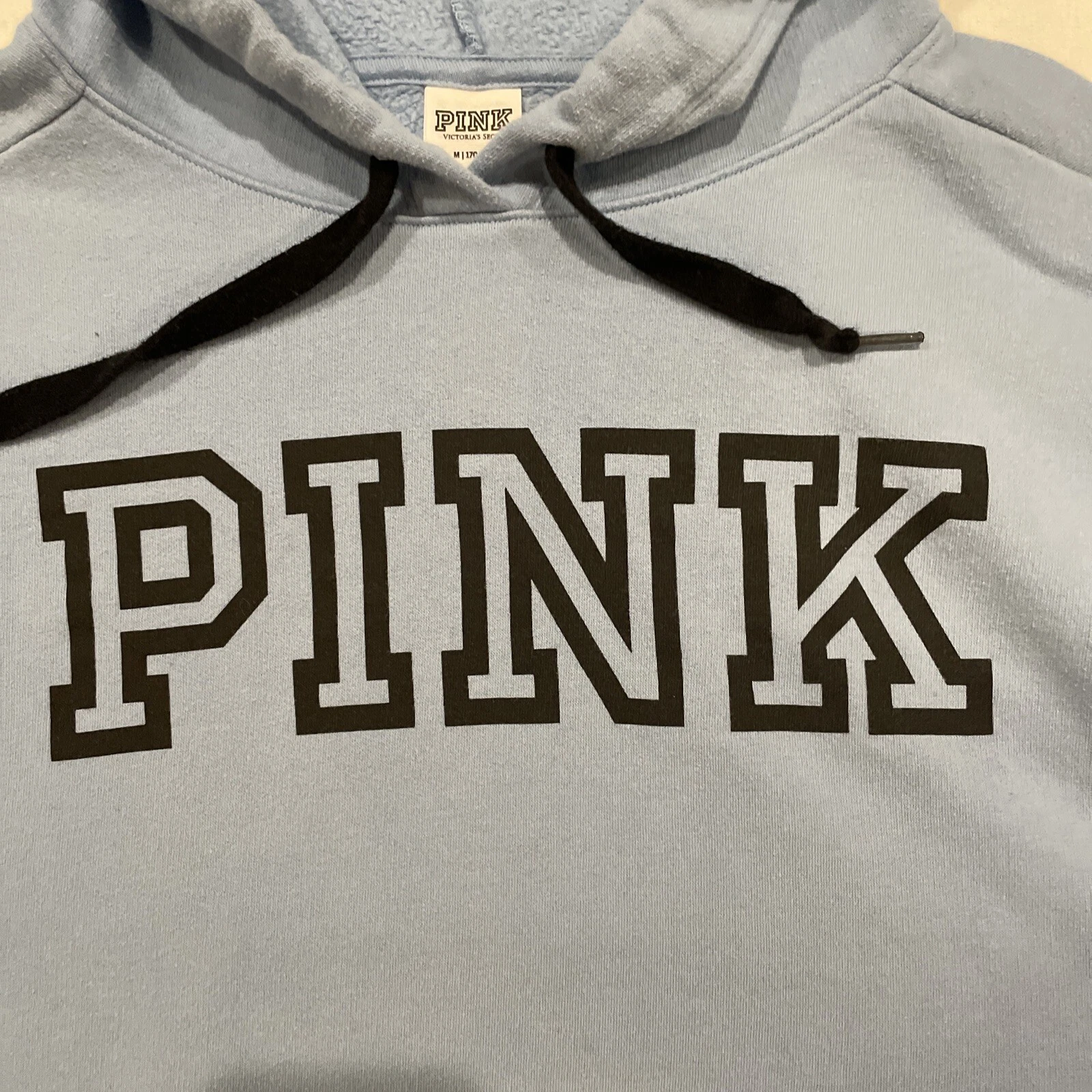 UNDERCOVER ROSA Victorias Secret Pullover Felpa con Cappuccio Donna Taglia Media M Blu